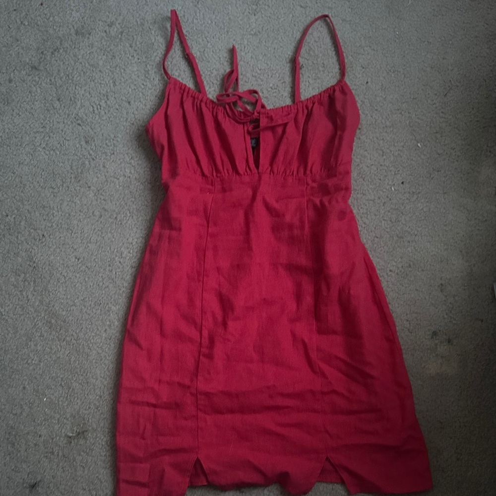 Red Spaghetti strap Dress